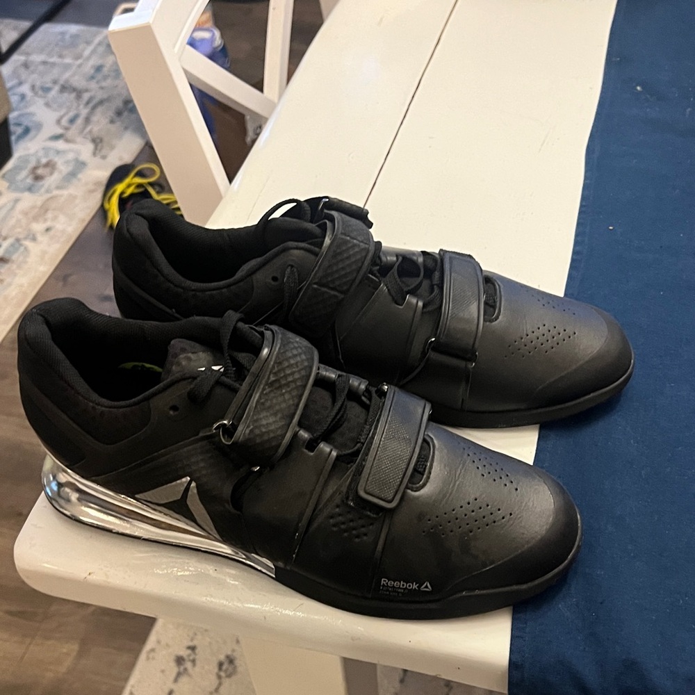 Reebok Men's Black and Silver Athletic Shoes Cross Fit